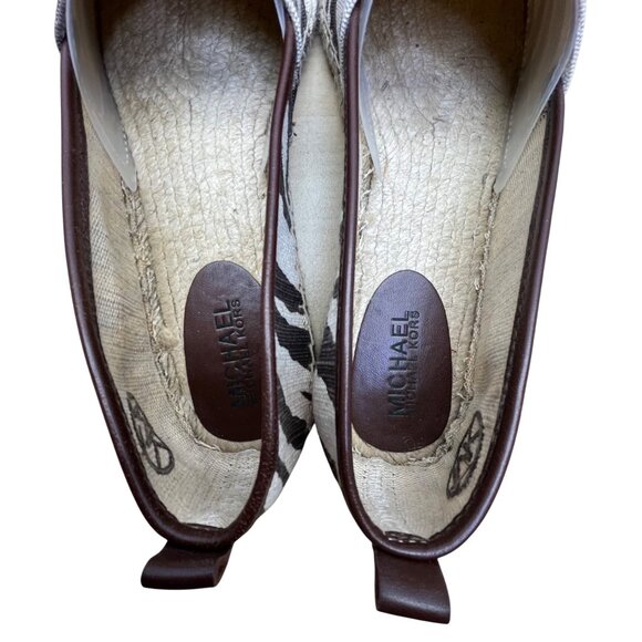 Michael Kors Women’s Tiger  Animal Print Canvas Slip-On Espadrilles Size 10M - Picture 6 of 8